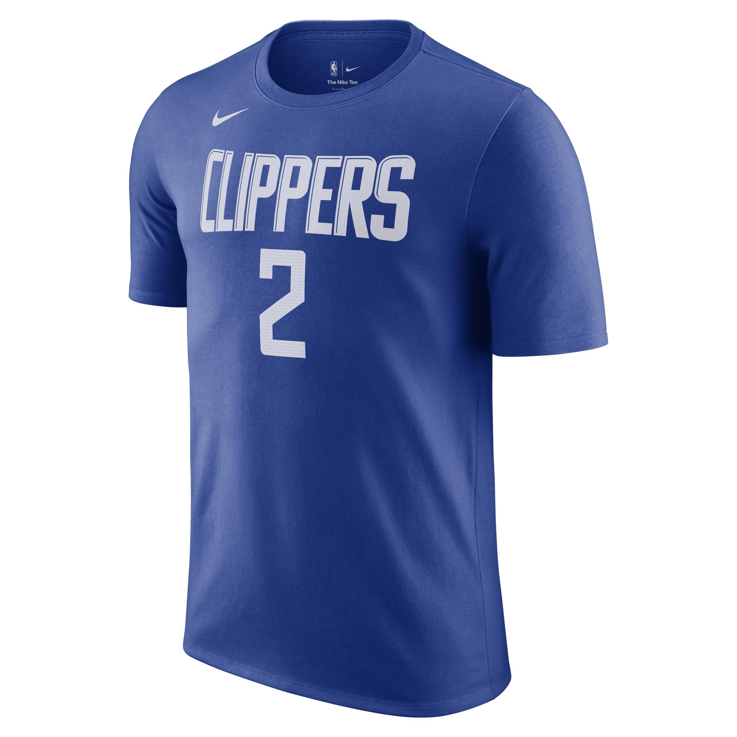 Mens Nike Kawhi Leonard Royal La Clippers Icon 2022/23 Name and Number Performance T-shirt Product Image