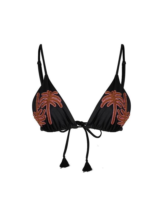 Womens Enjipai Embroidered Bikini Top Product Image