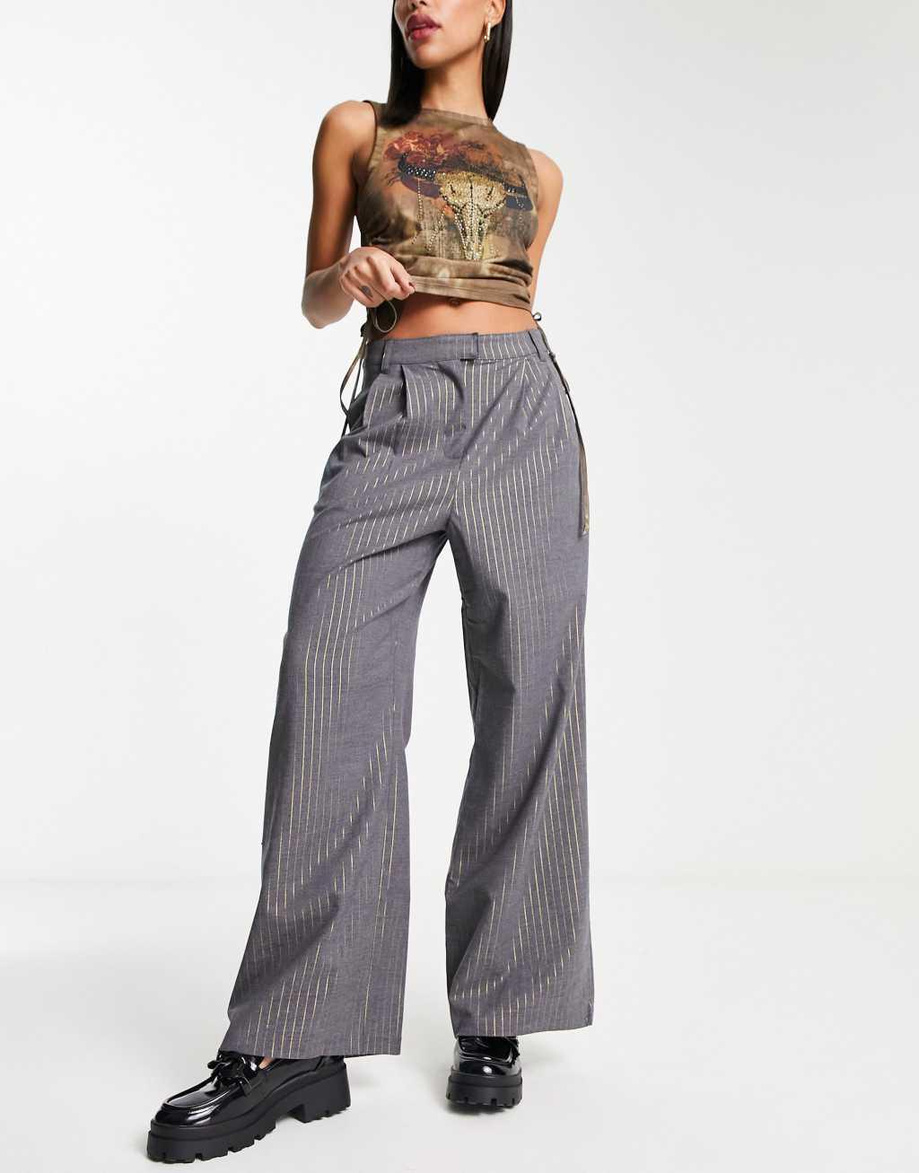 Native Youth high waist wide leg pants product image