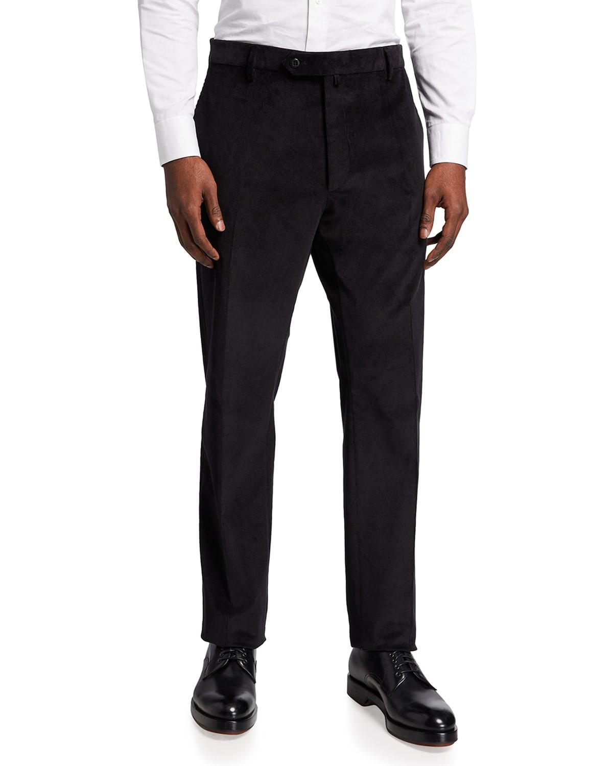 Mens Solid Corduroy Dress Pants Product Image