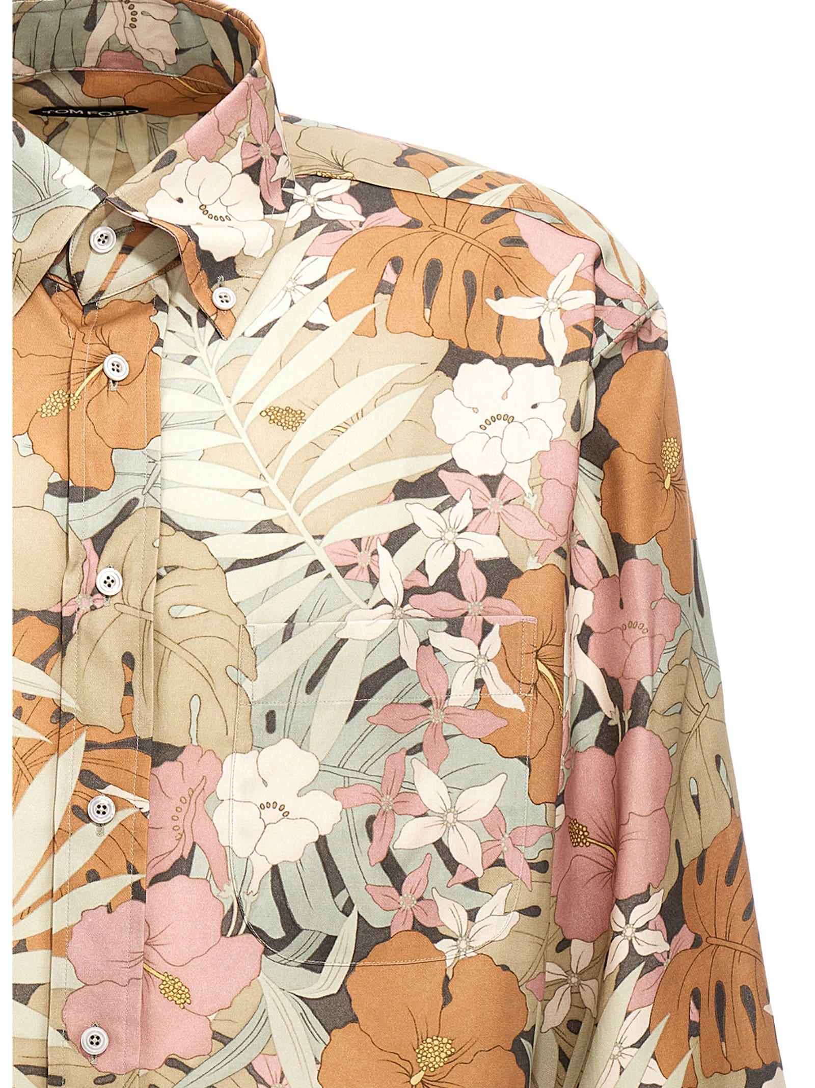 Floral Shirt In Red Product Image