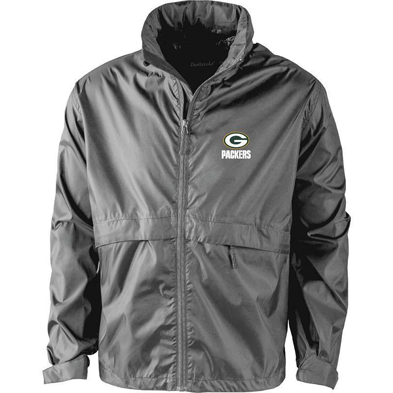 Mens Dunbrooke Graphite Green Bay Packers Circle Sportsman Waterproof Packable Full-Zip Jacket Product Image