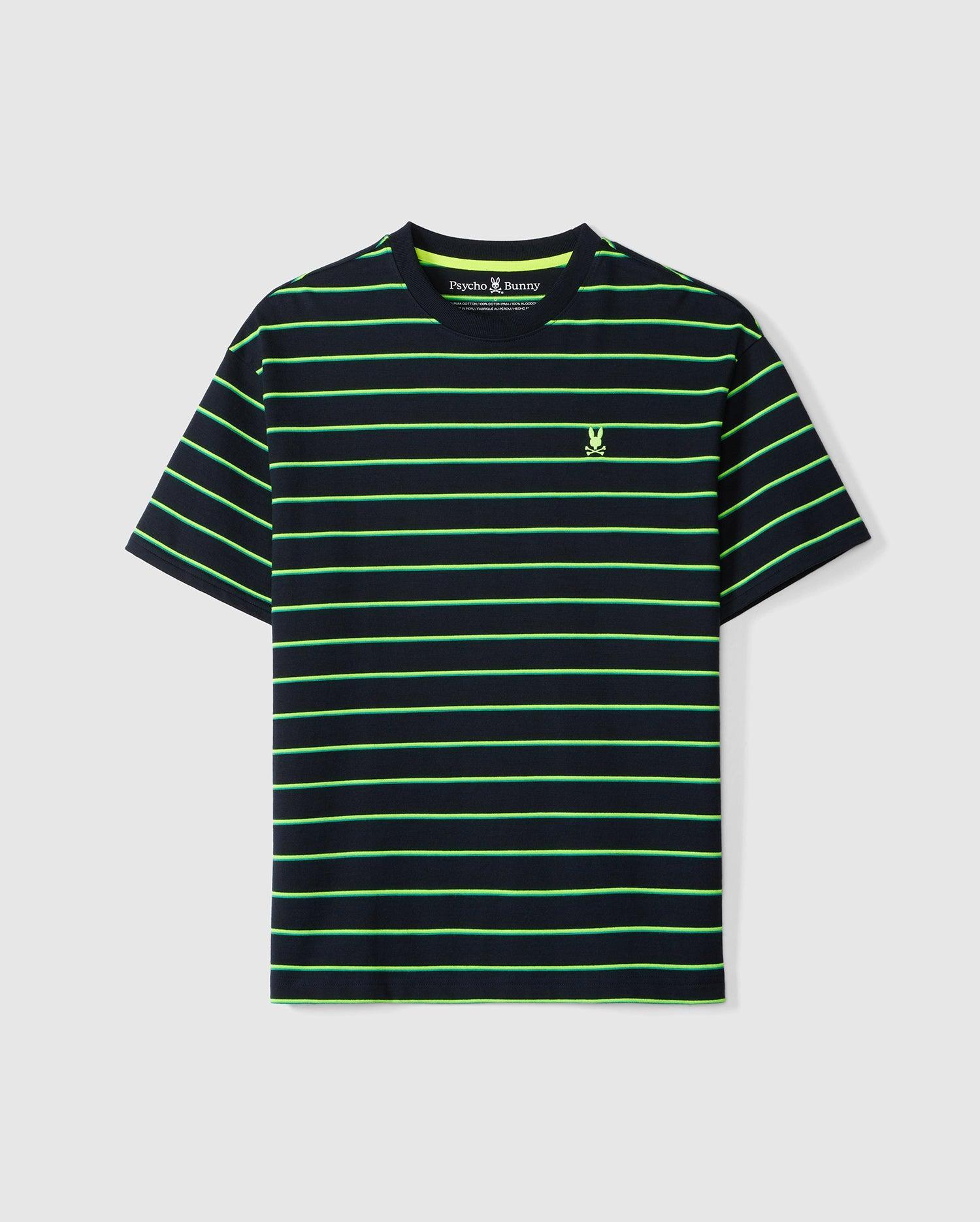 Mens Alton Stripe Oversized Tee 410 NAVY / L Product Image