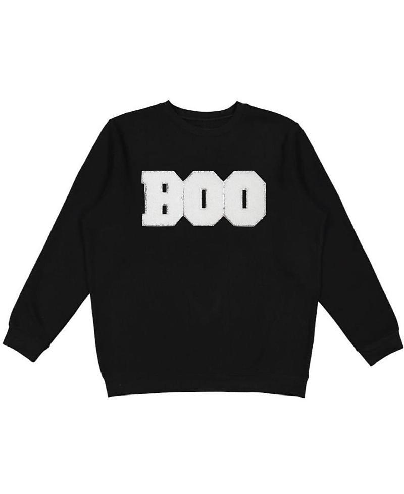 Sweet Wink Womans Boo Patch Halloween Adult Sweatshirt Product Image