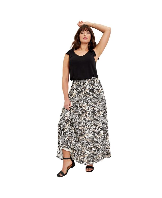 June + Vie Womens June + Vie Georgette Ankle Skirt Product Image