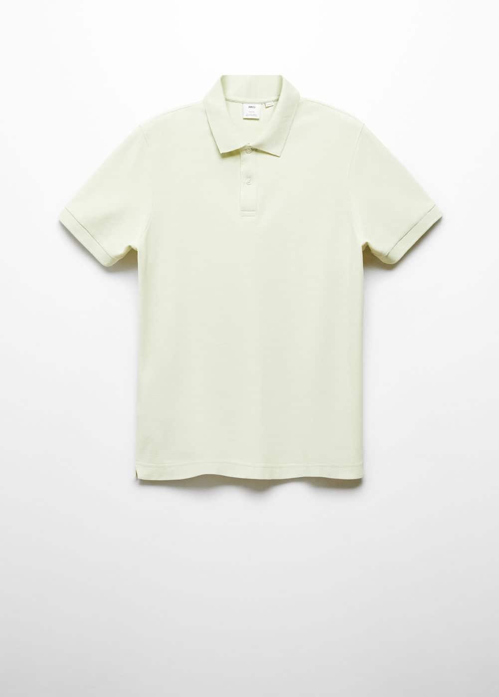 MANGO MAN - 100% cotton pique polo shirt mint greenMen Product Image