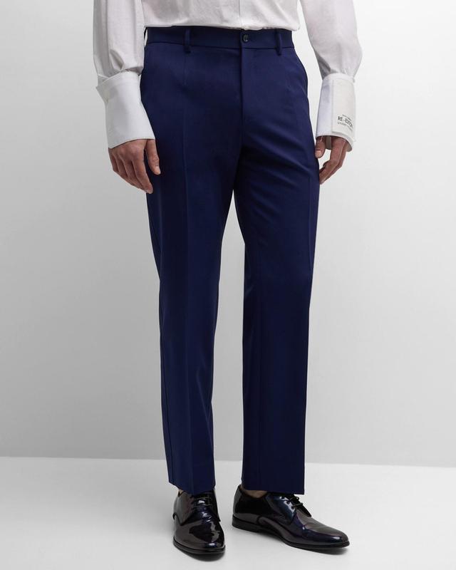 Mens Retro Stretch Wool Tuxedo Pants Product Image