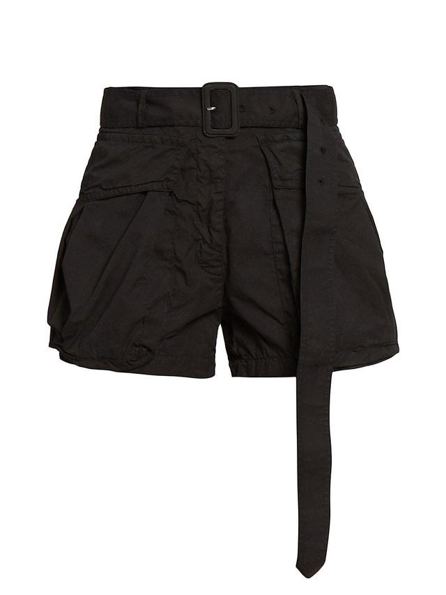 Womens Peza Belted Cotton Cargo Shorts Product Image