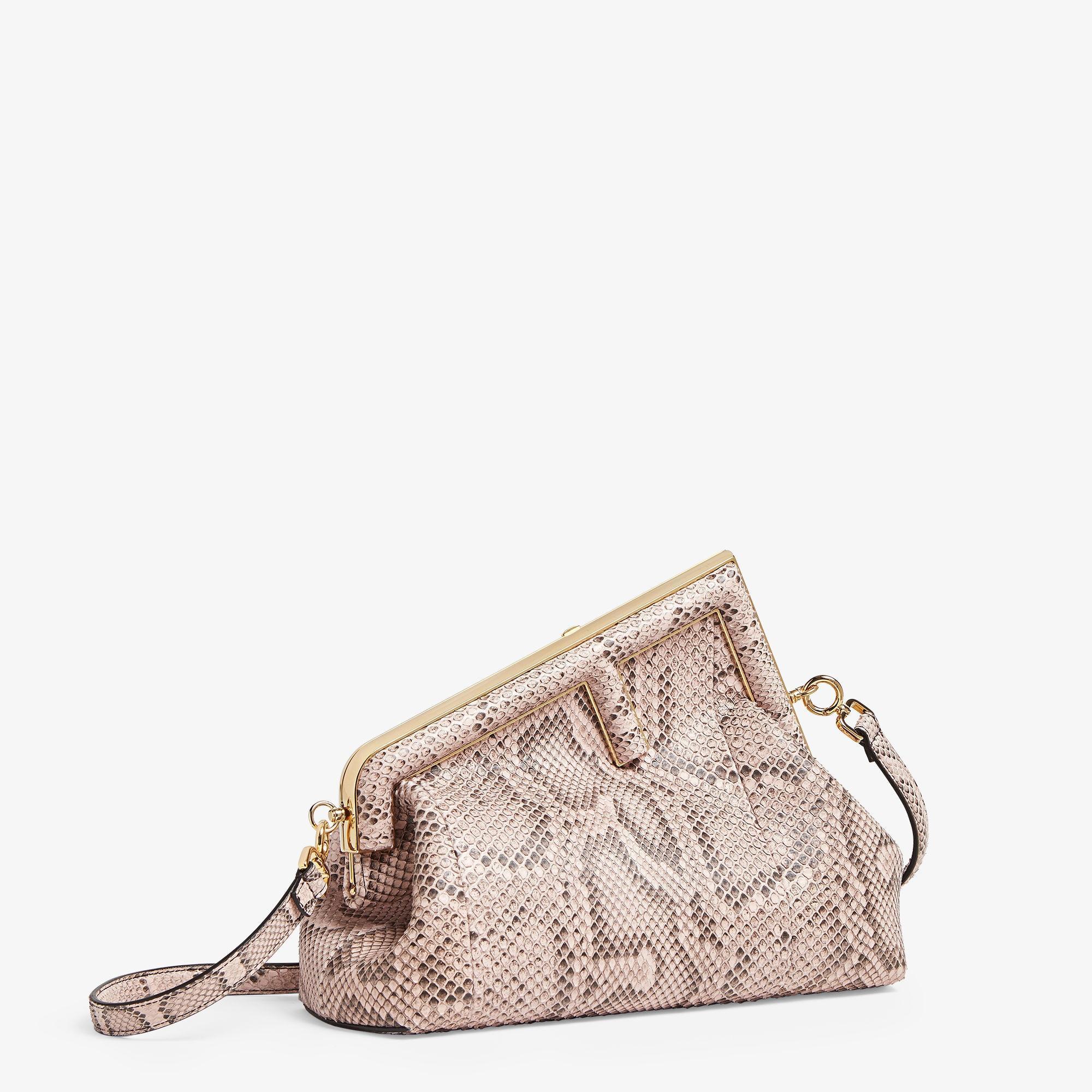 Fendi First MidiPowder pink python leather bag Product Image