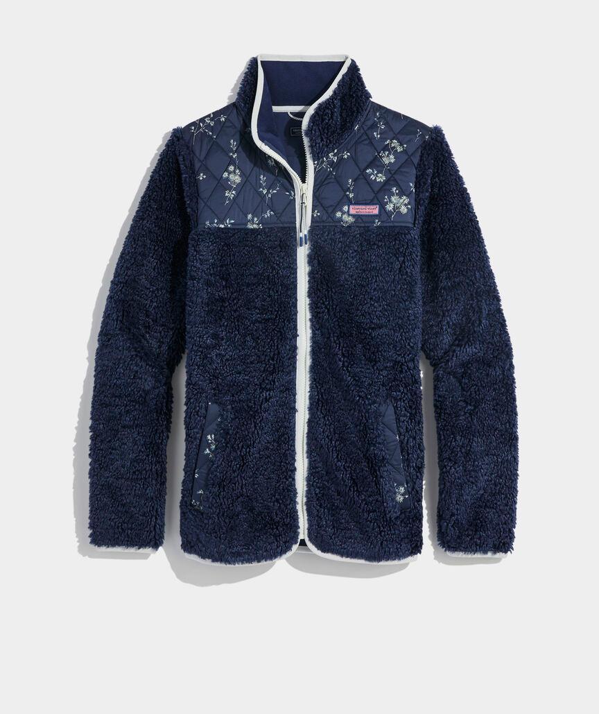 Heritage High-Pile Fleece Mixed Print Jacket Product Image