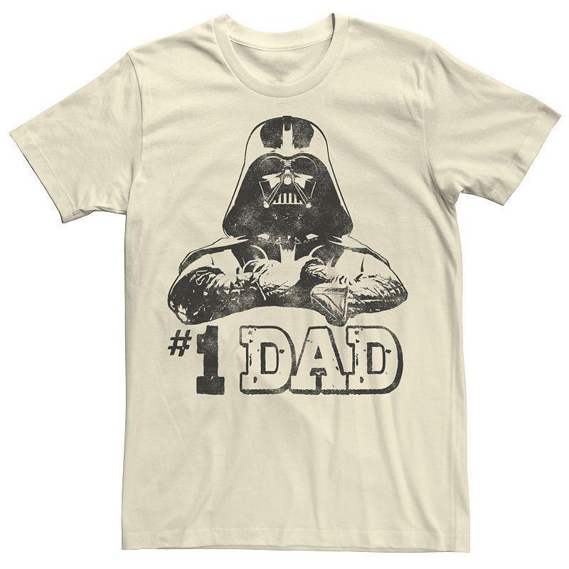 Mens Star Wars Vader #1 Dad Vintage Fathers Day Graphic Tee Product Image