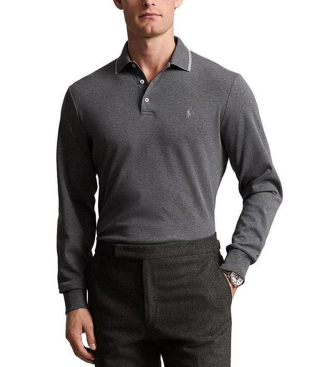 Polo Ralph Lauren Tipped Soft Touch Long Sleeve Polo Shirt Product Image