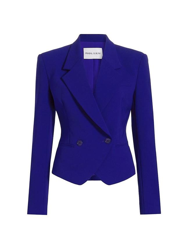 Womens Boxy Double-Breasted Blazer Product Image