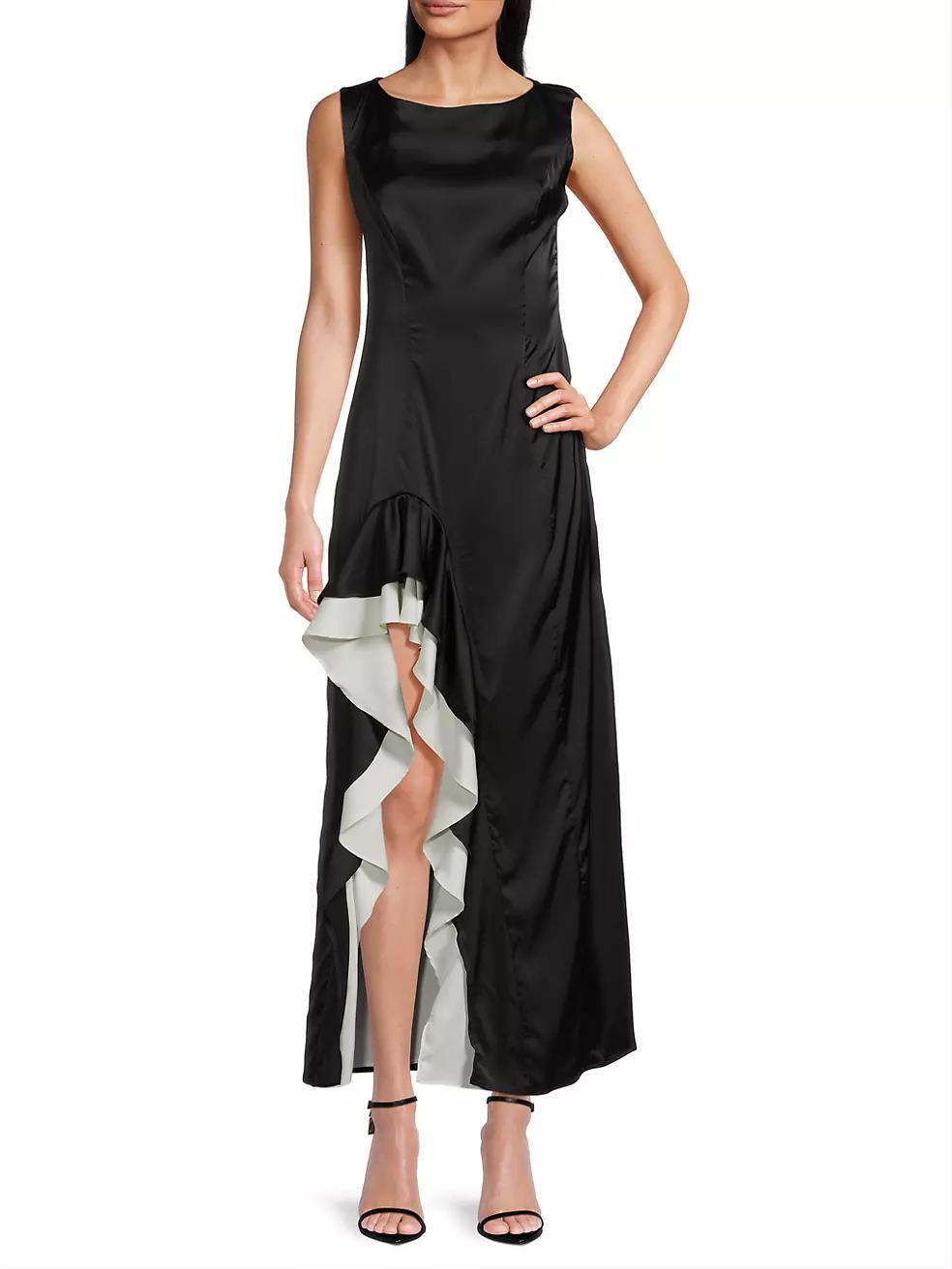 Primrose Satin Maxi Dress Product Image