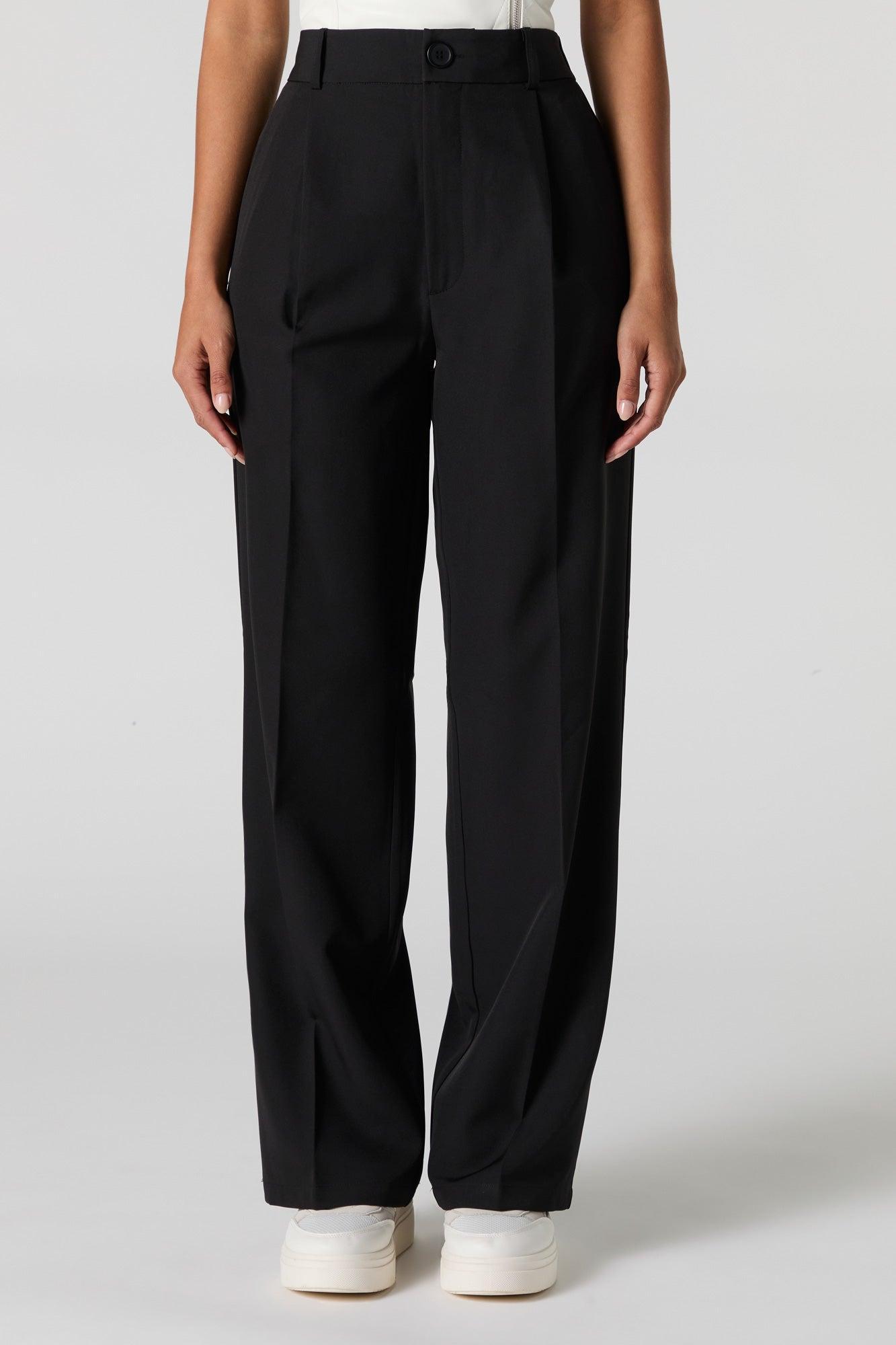 Pleated Wide Leg Dress Pant Female Product Image