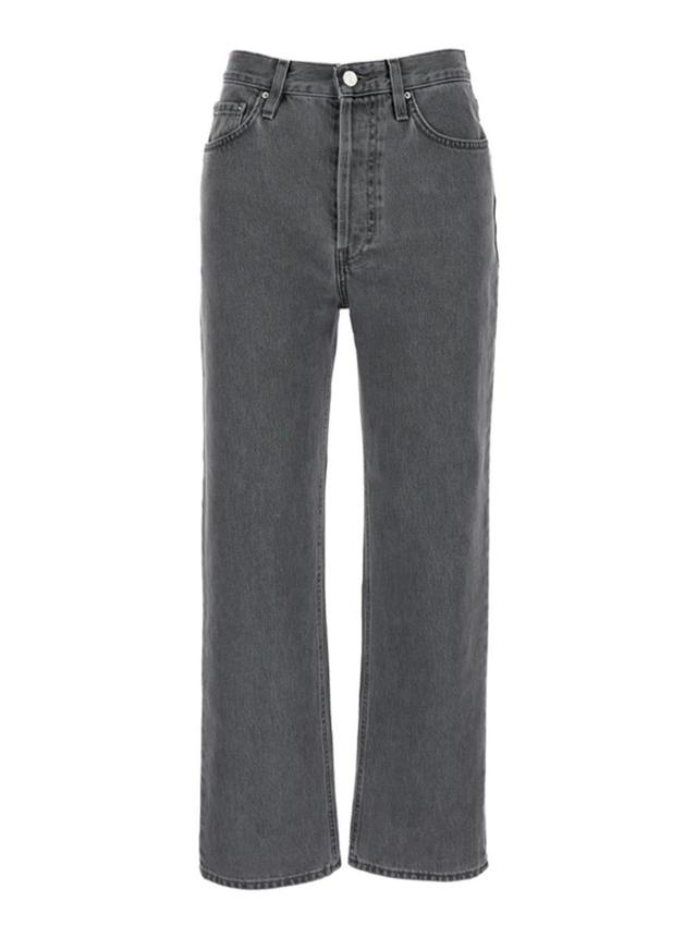 Classic Cut Denim Full Length In Grey Product Image