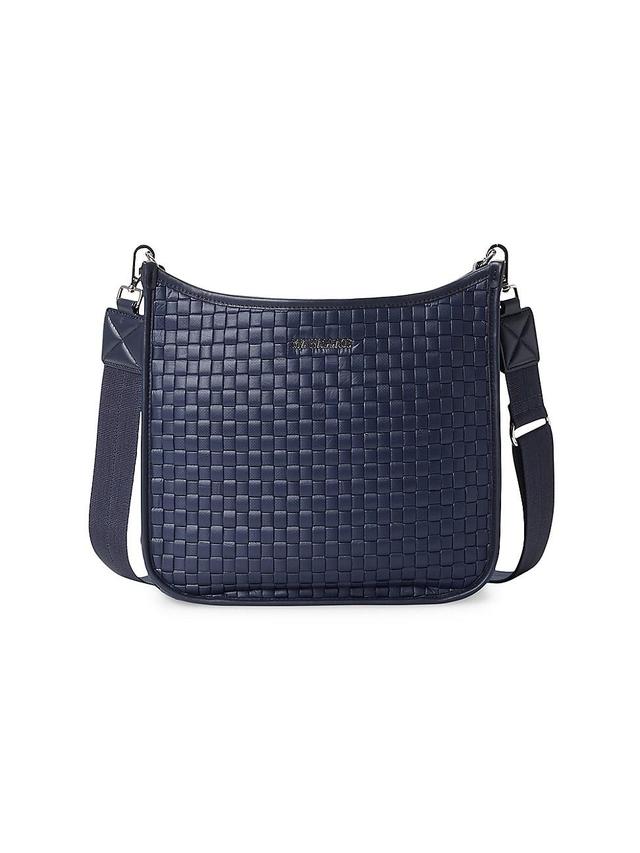 Womens Woven Box Crossbody Bag Product Image