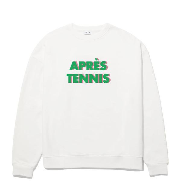 The Oversized Après Tennis Sweatshirt - Cream Product Image