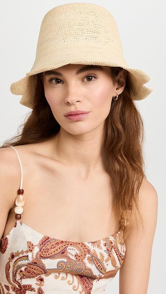 Freya Packable Scallop Straw Bucket Hat | Shopbop Product Image