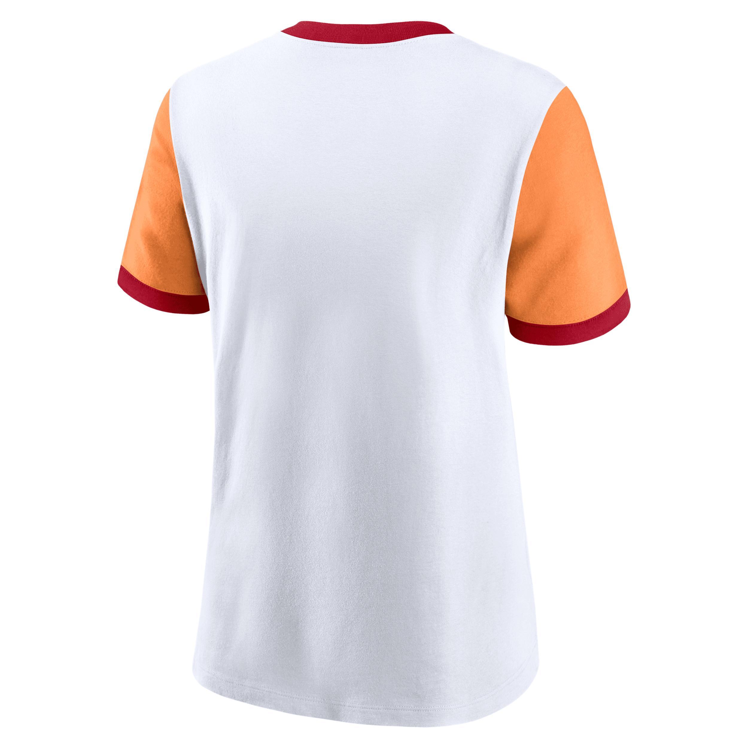 Tampa Bay Buccaneers Rewind Nike Women's NFL Ringer T-Shirt Product Image