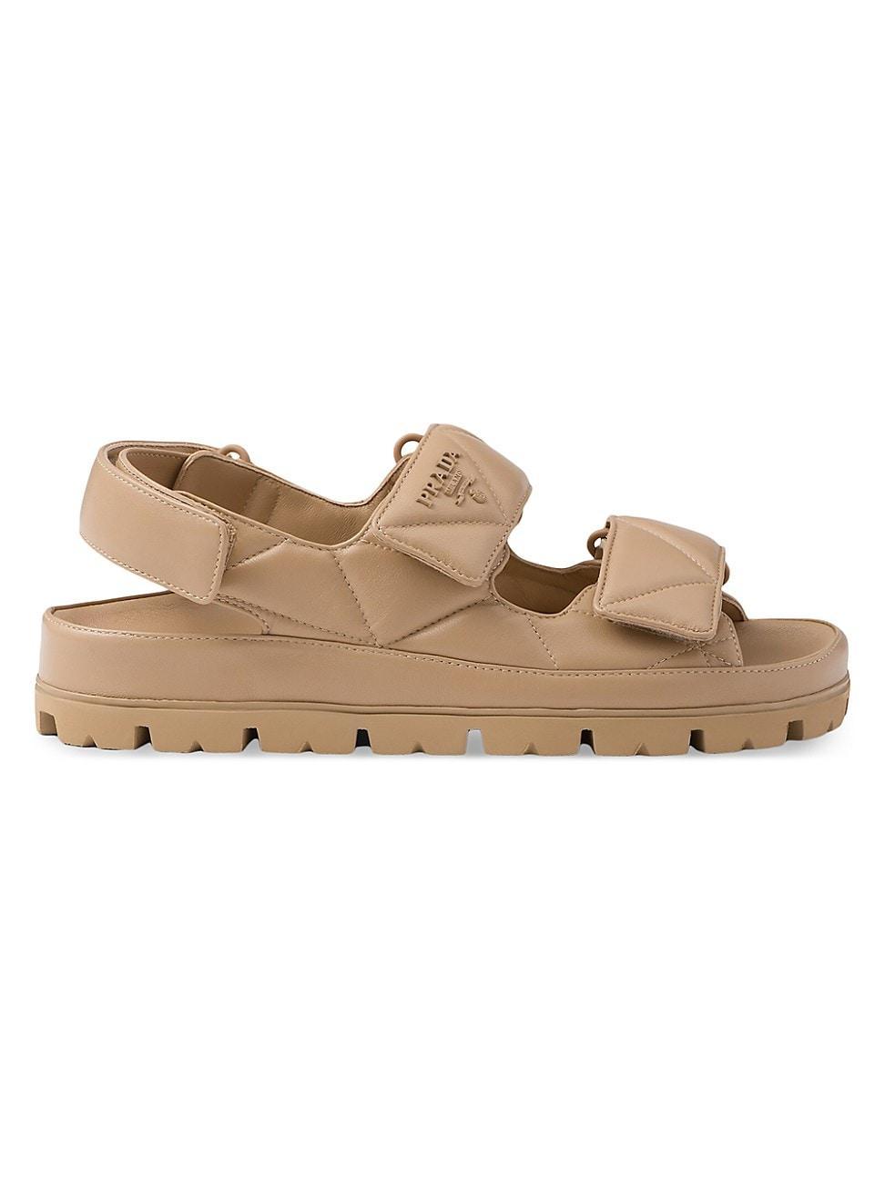 Womens Padded Nappa Leather Sandals product image