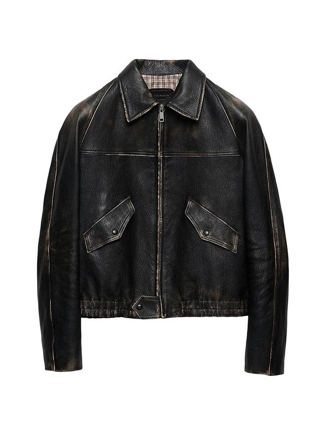 Mens Nappa Leather Jacket Product Image