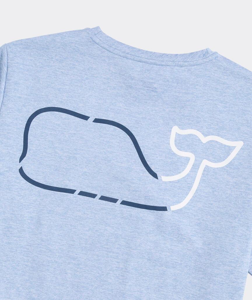 On-The-Go Whale Outline Short-Sleeve Harbor Performance Tee Product Image