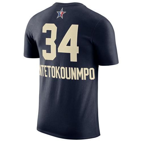 Jordan Mens Giannis Antetokounmpo Jordan Bucks ASW NN T-Shirt - Mens Navy Product Image