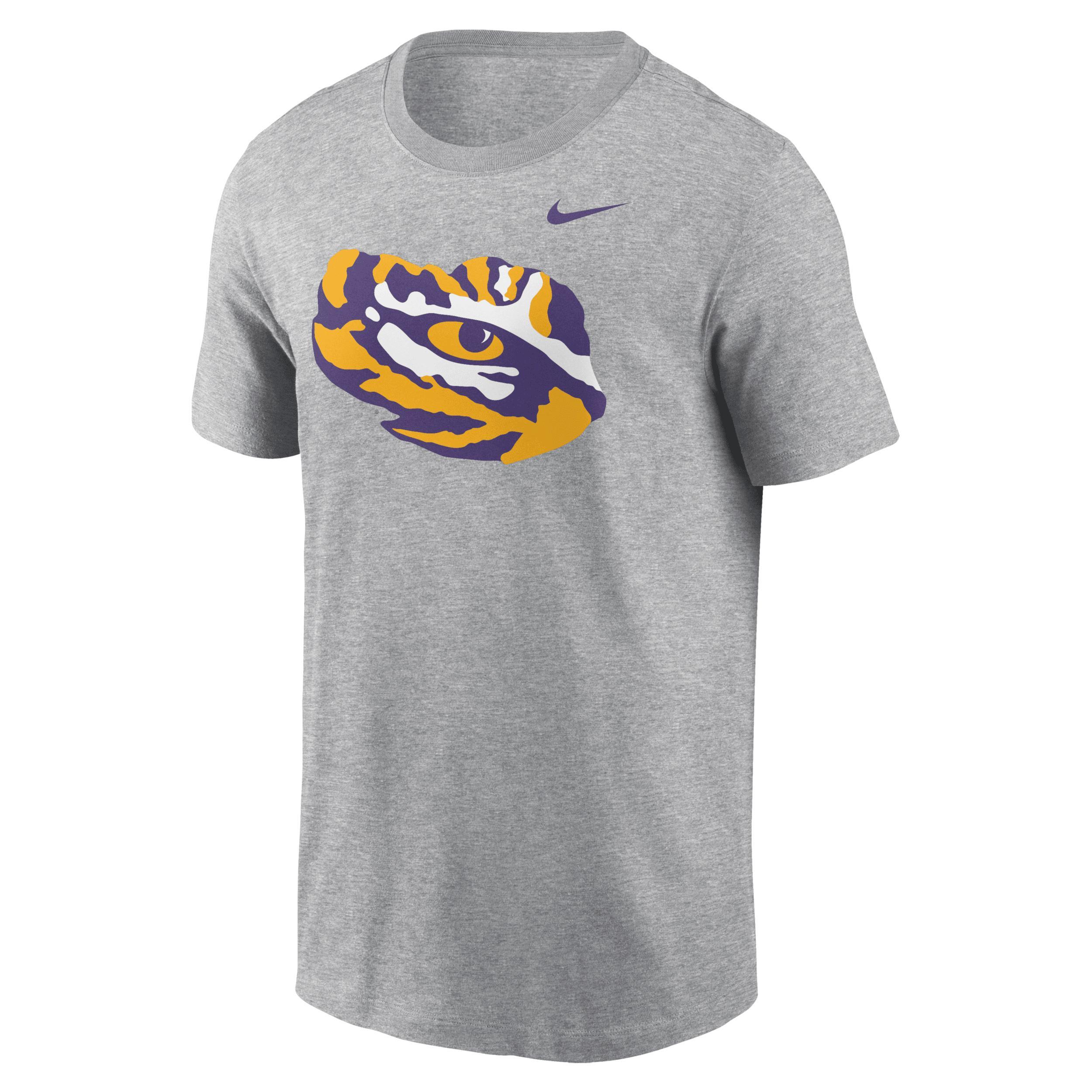 Mens Nike Heather Gray LSU Tigers Primetime Evergreen Alternate Logo T-Shirt Product Image