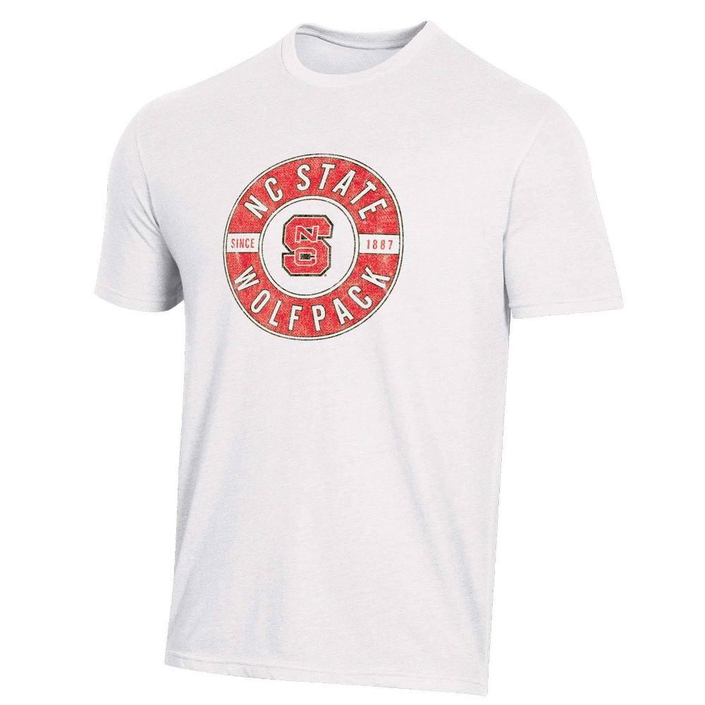 NCAA NC State Wolfpack Mens White Biblend T-Shirt Product Image