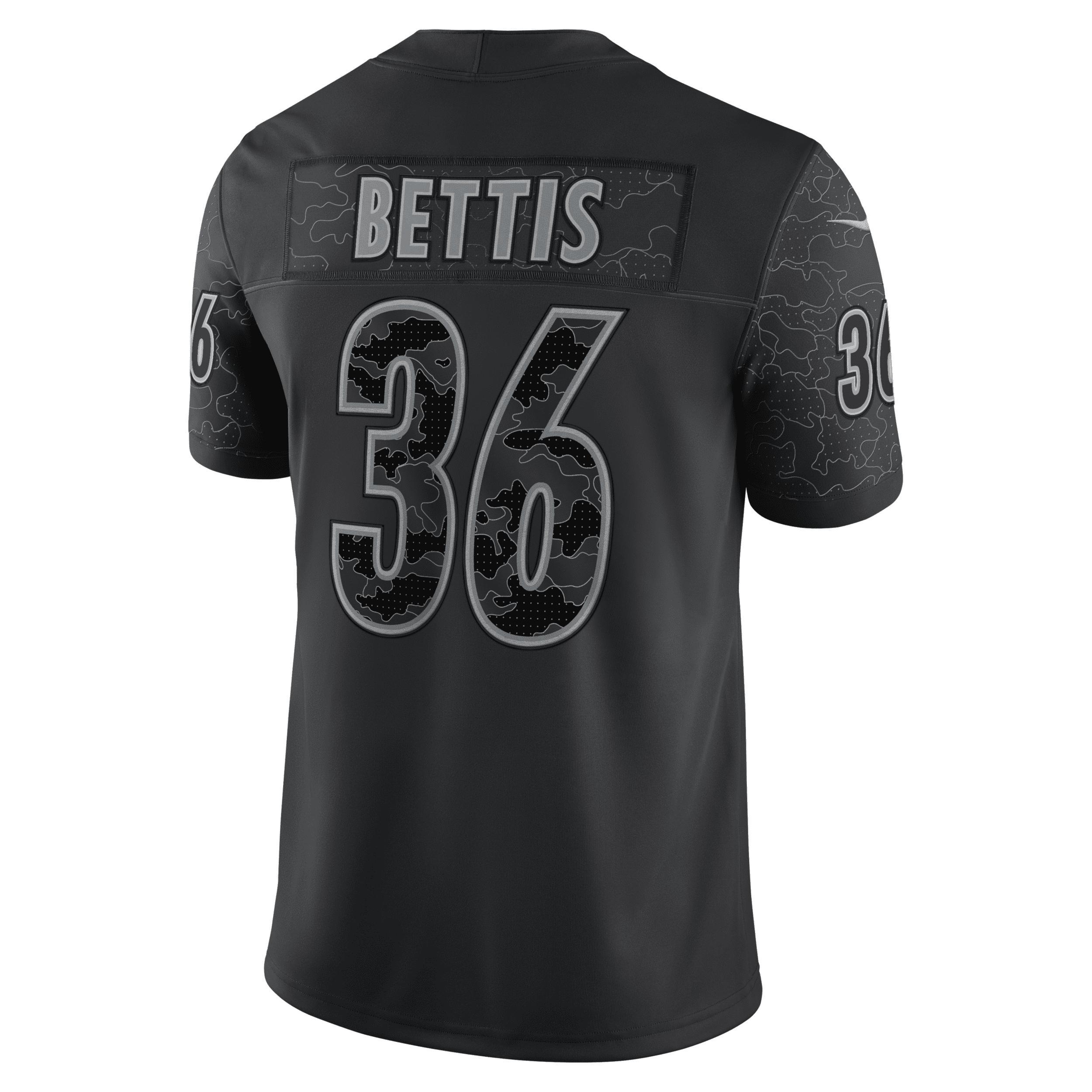 Nike Men's NFL Pittsburgh Steelers RFLCTV (Jerome Bettis) Fashion Football Jersey Product Image