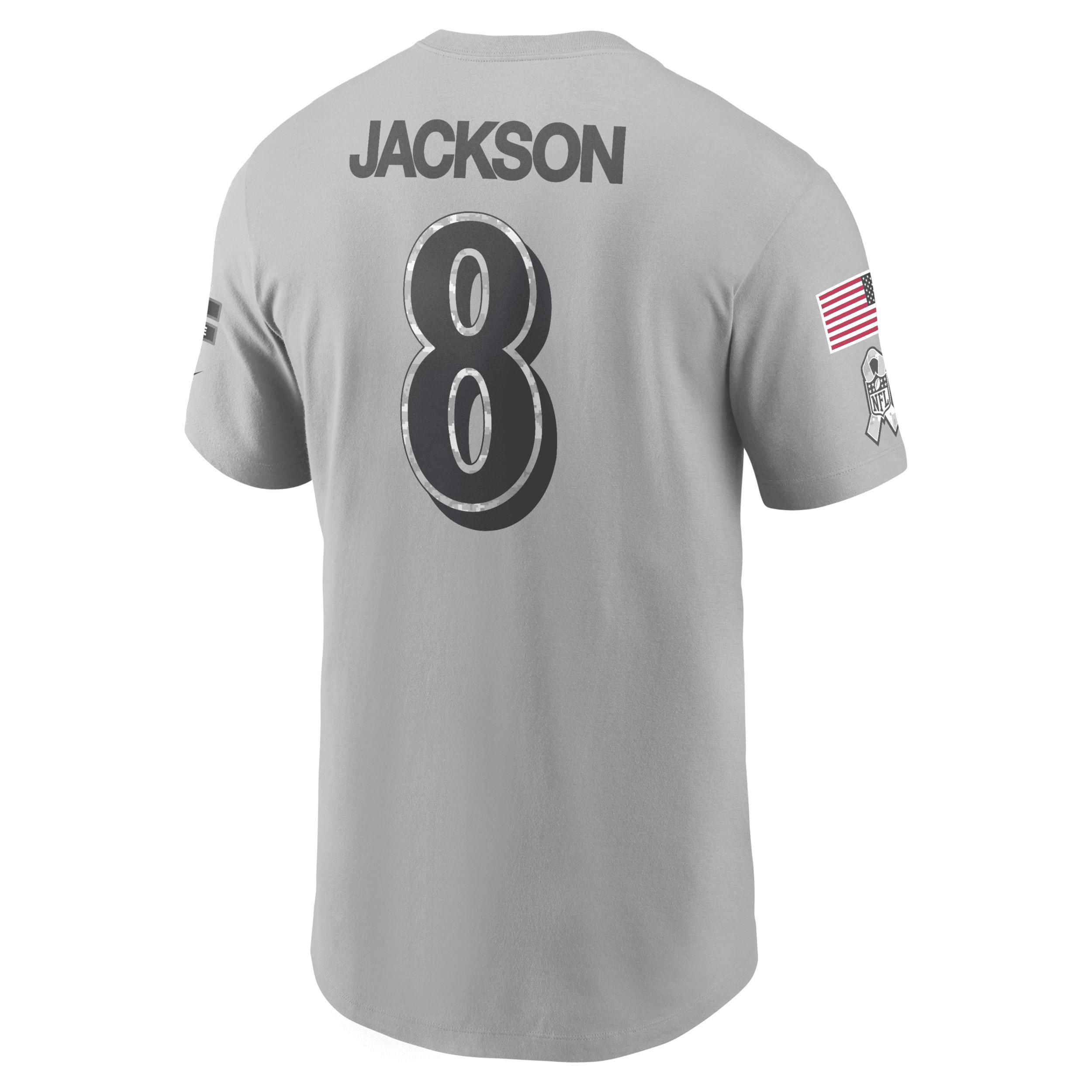 Lamar Jackson Baltimore Ravens Salute to Service Nike Men's NFL T-Shirt Product Image