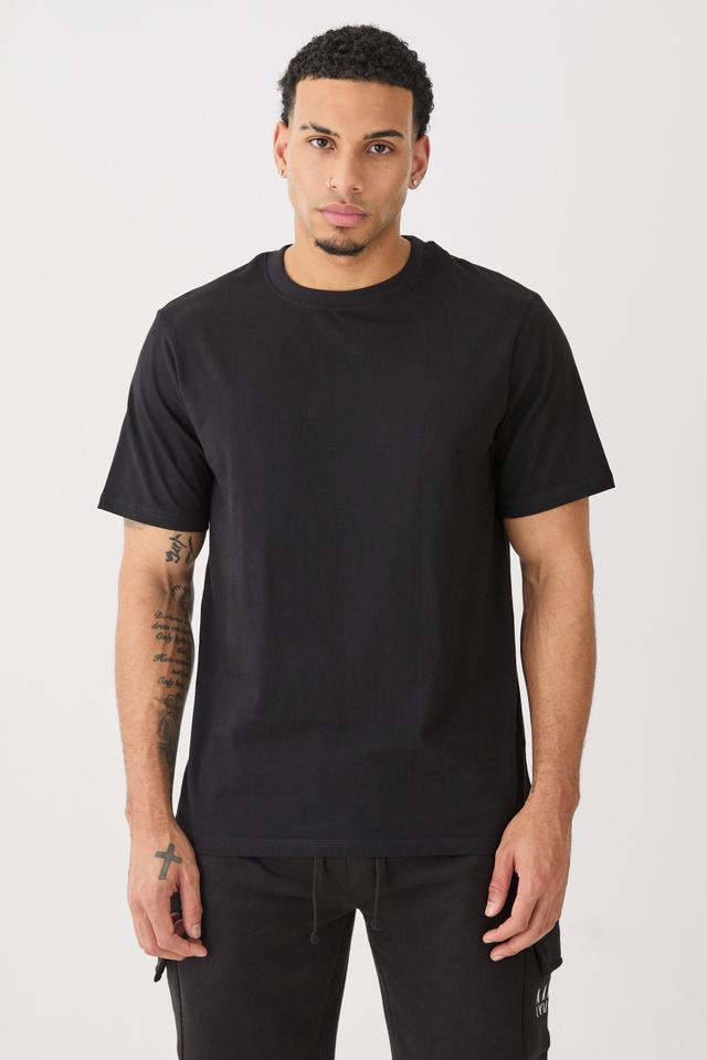 Basic Crew Neck T-shirt | boohooMAN USA Product Image