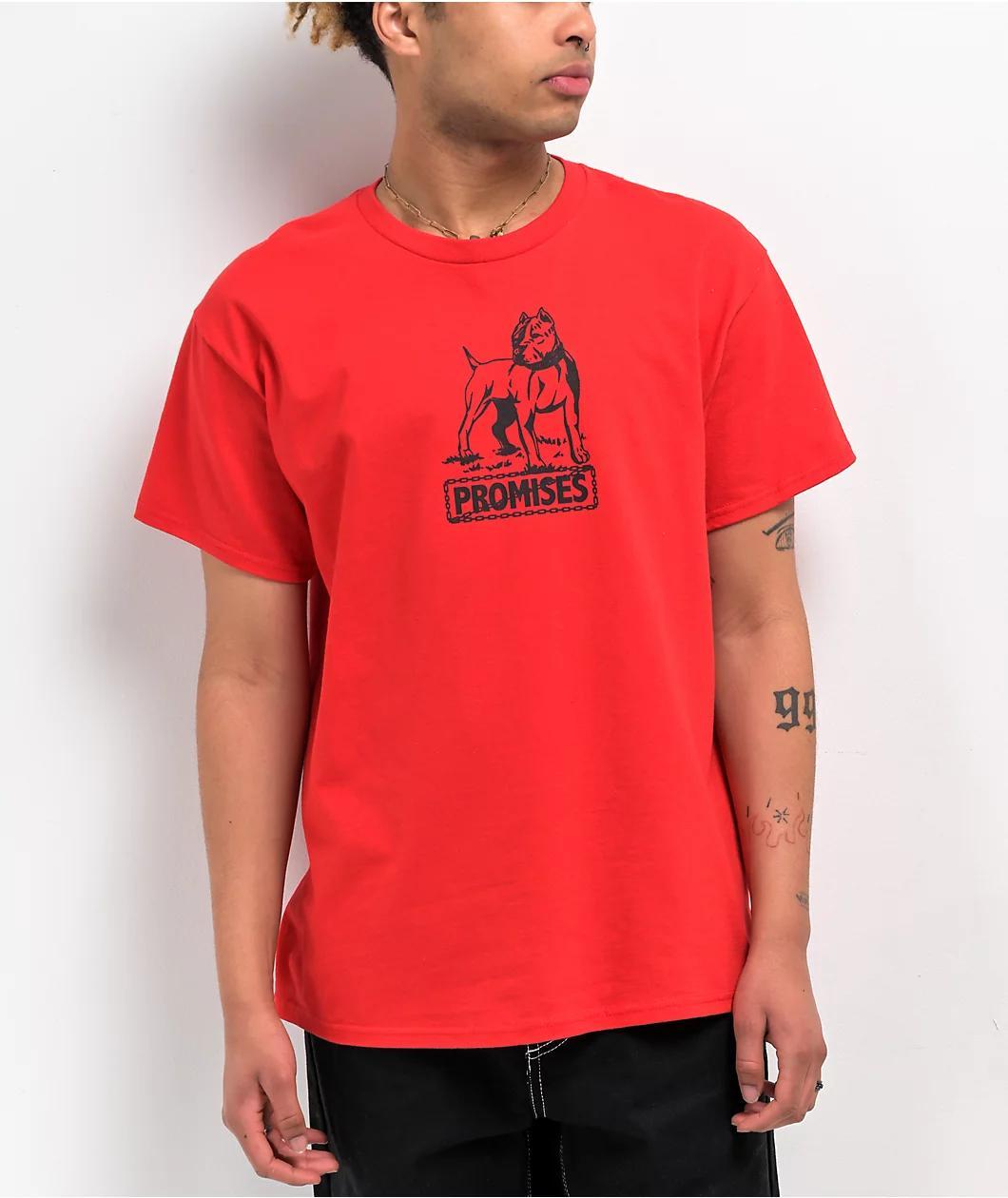 Broken Promises Bully Red T-Shirt Product Image