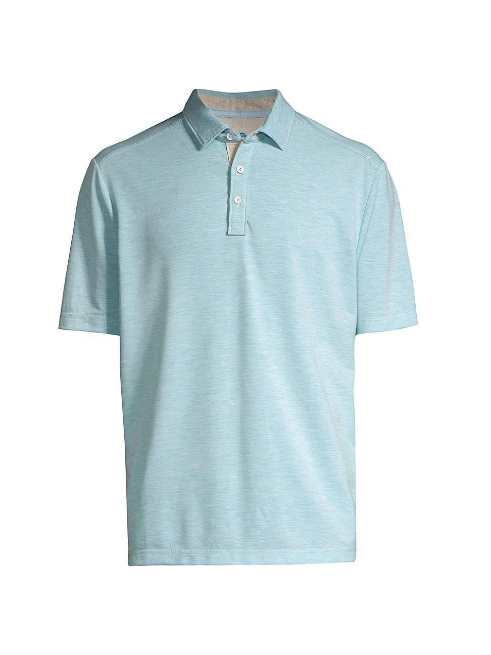 Tommy Bahama Mens Coasta Vera Short Sleeve Heathered Polo Shirt Product Image