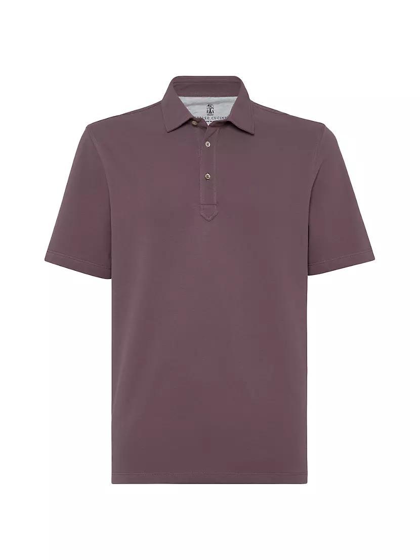 Cotton Pique Collar Polo Shirt Product Image