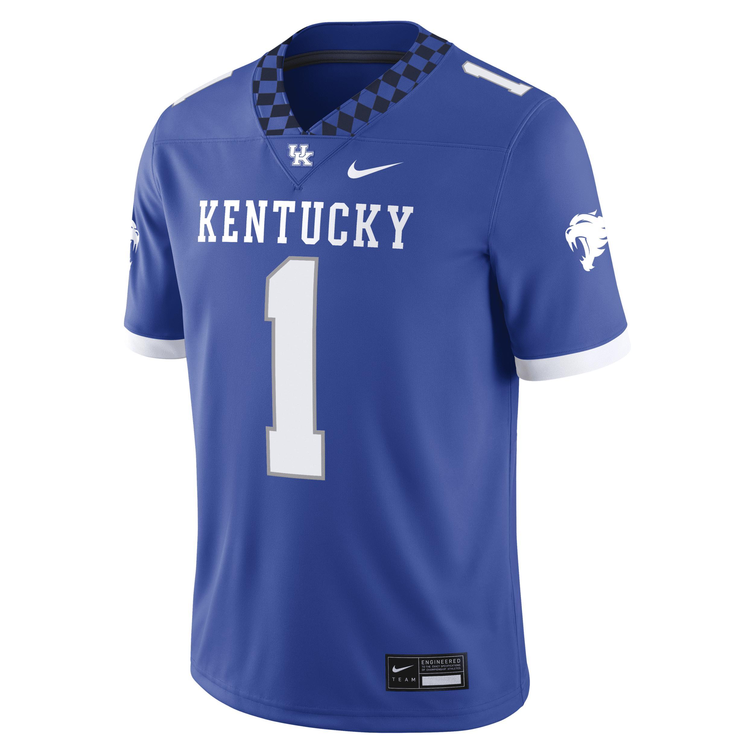 Nike Mens #1 Royal Kentucky Wildcats Game Jersey - Royal Product Image