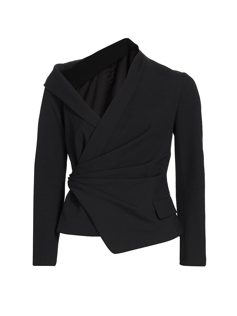 Womens Skyla Drop-Shoulder Wrap Blouse Product Image