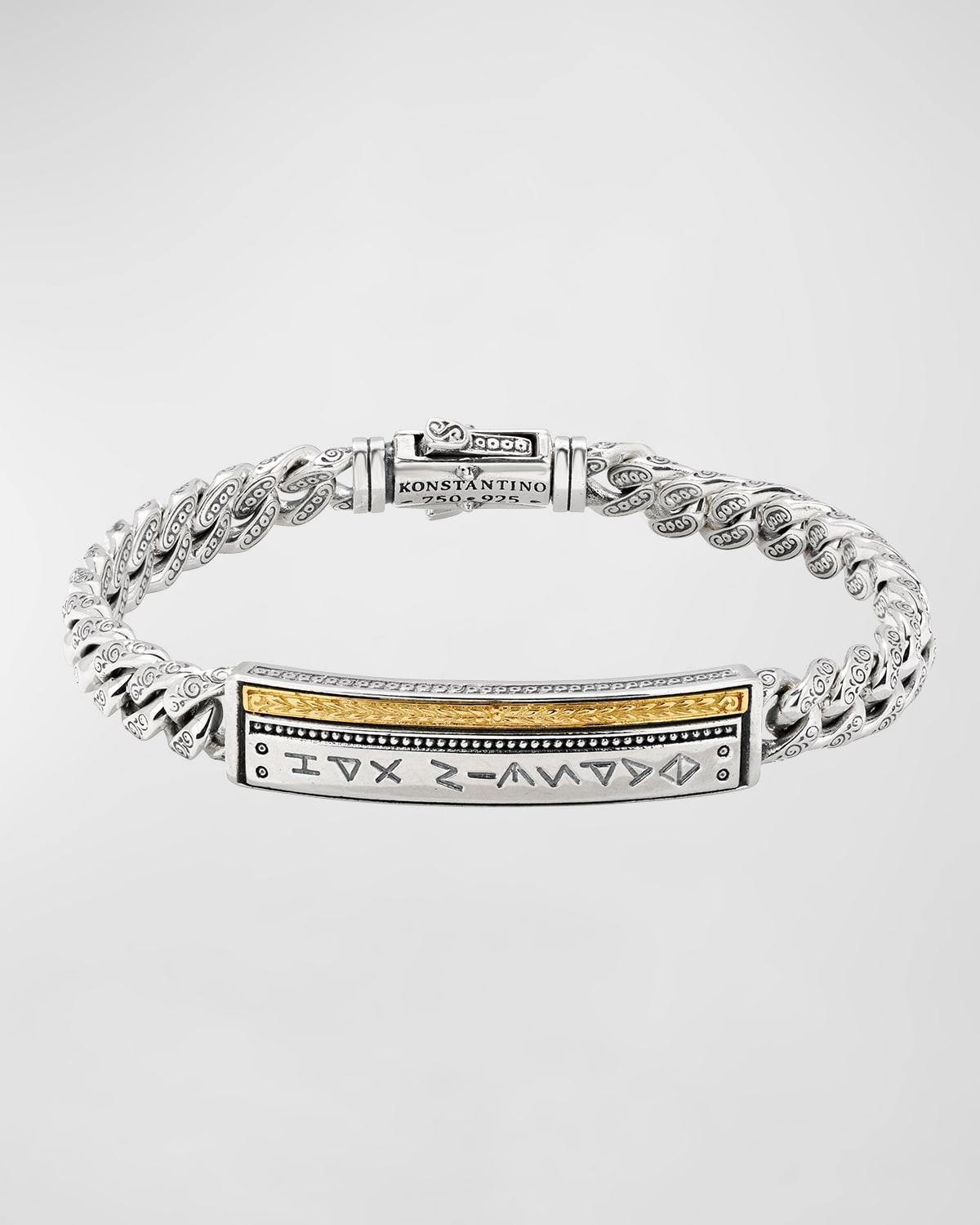 Womens Laconia Sterling Silver & 18K Yellow Gold Bar Bracelet Product Image