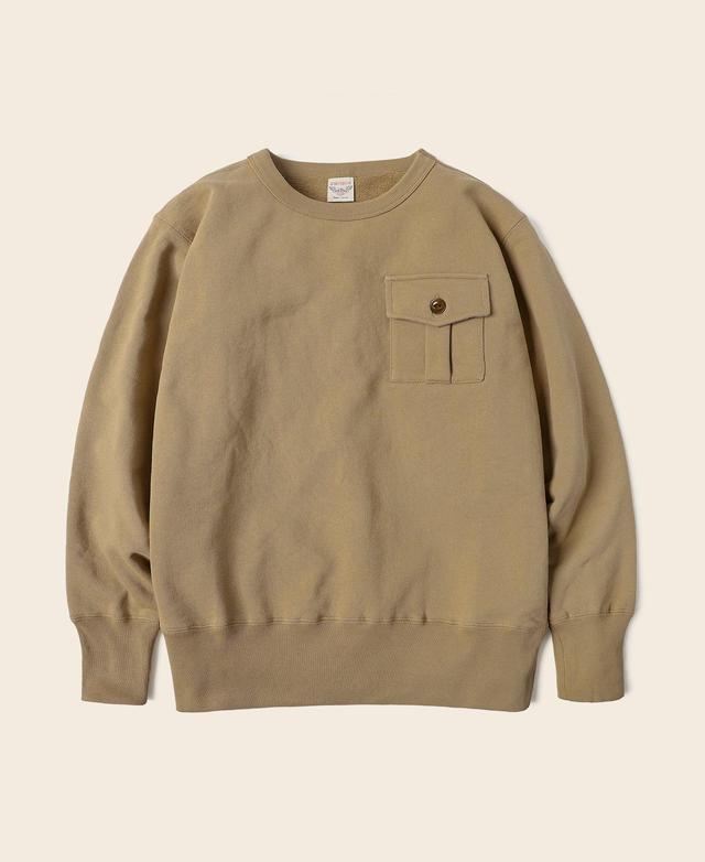 Military Pocket Sweatshirt - Khaki Product Image