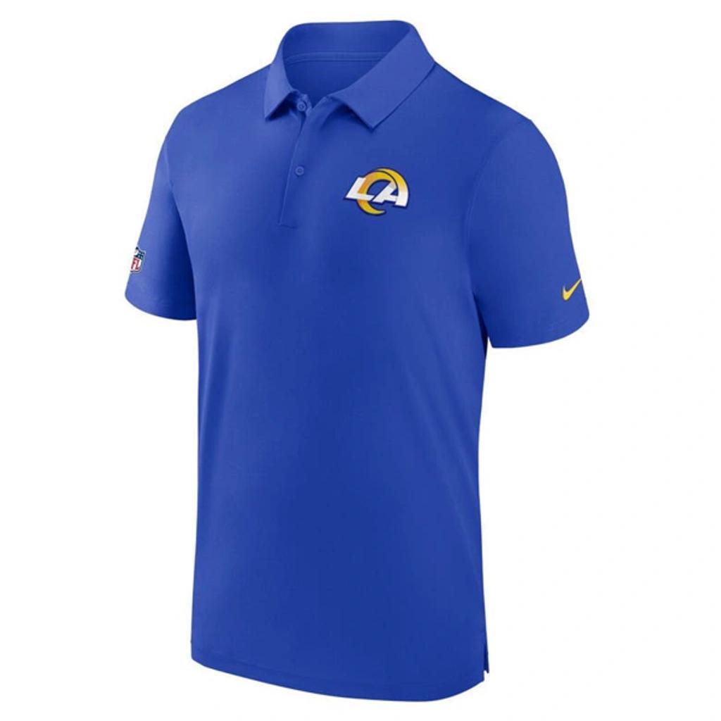 NIKE Men's  Royal Los Angeles Rams Sideline Coaches Dri-fit Polo Shirt Product Image