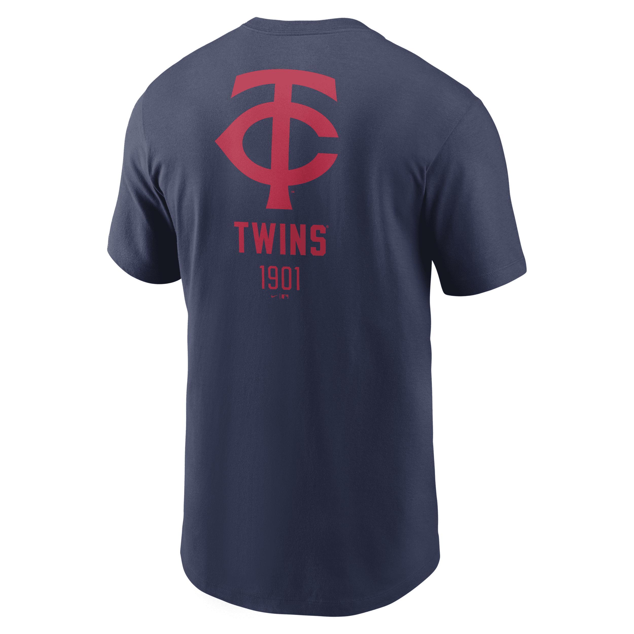 Minnesota Twins Large Logo Back Stack Nike Men's MLB T-Shirt Product Image