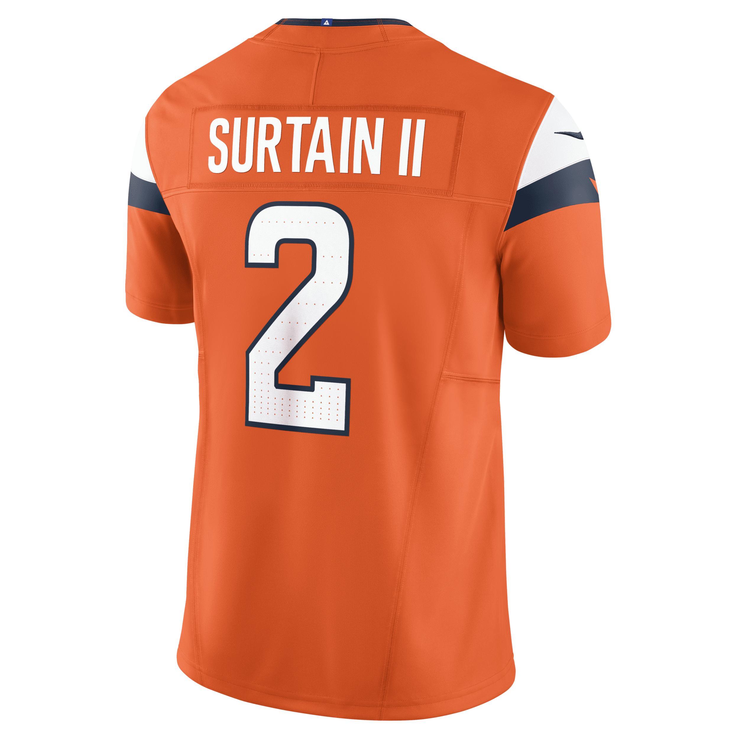 Nike Mens Patrick Surtain Ii Denver Broncos Vapor F.u.s.e. Limited Jersey - Navy Product Image