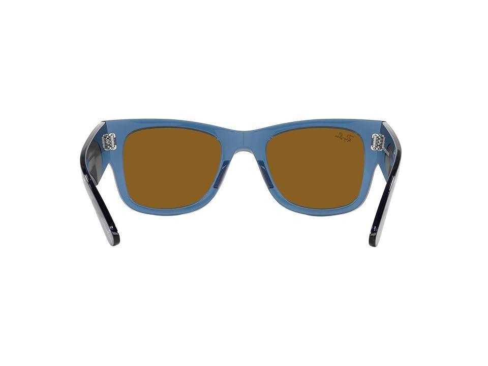 DOLCE & GABBANA Dolce And Gabbana Dark Grey Rectangular Ladies Sunglasses Dg6187 309487 53 In Blue Product Image