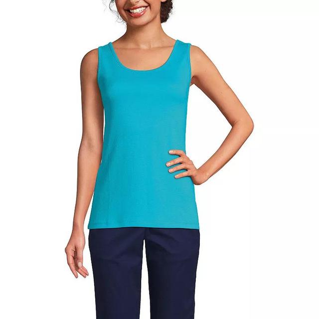 Womens Lands End Cotton Tank Top Product Image