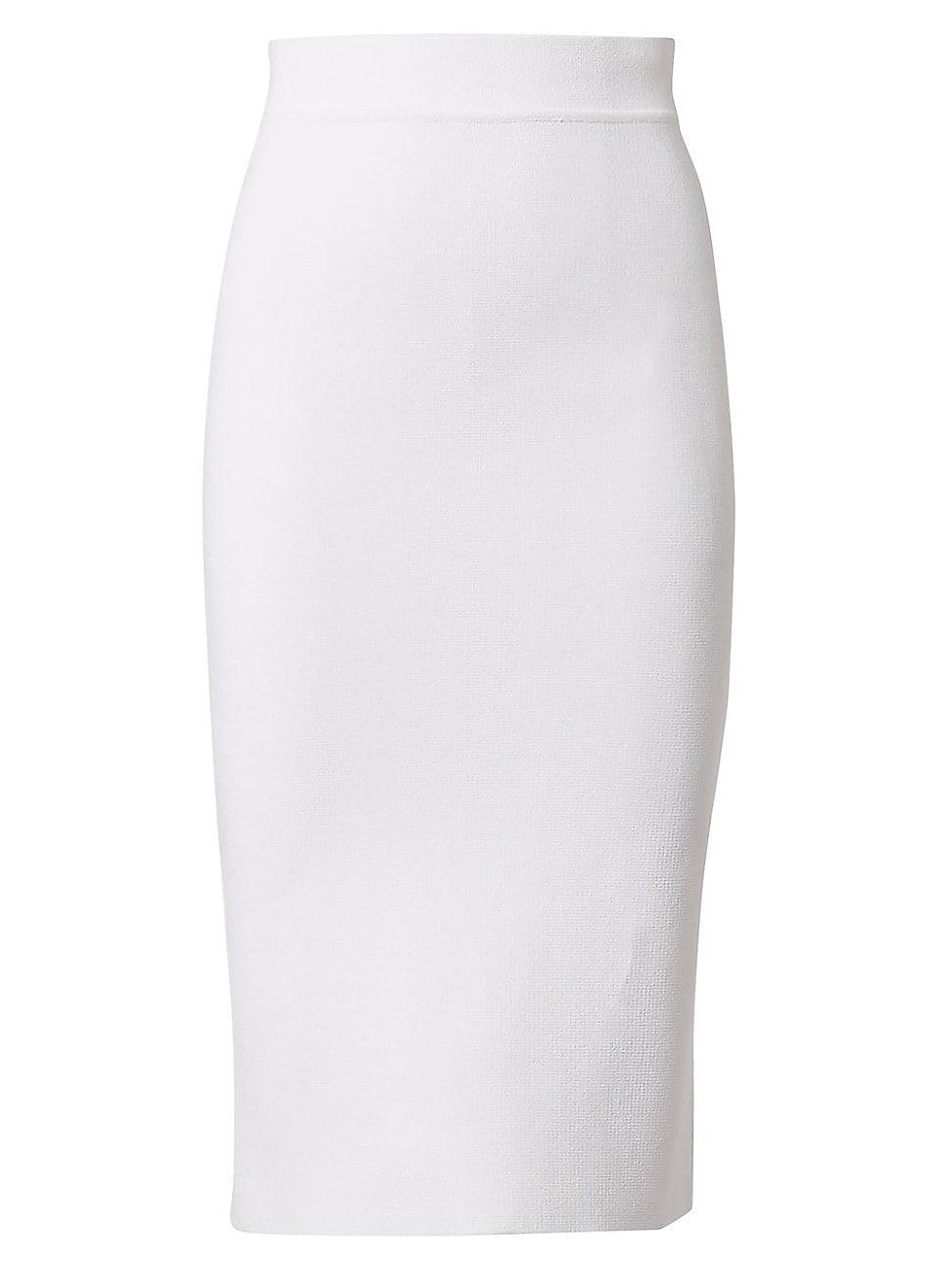 Womens Knit Crepe Pencil Skirt Product Image