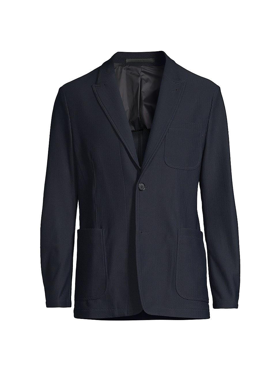 Mens Peak-Lapel Two-Button Blazer Product Image