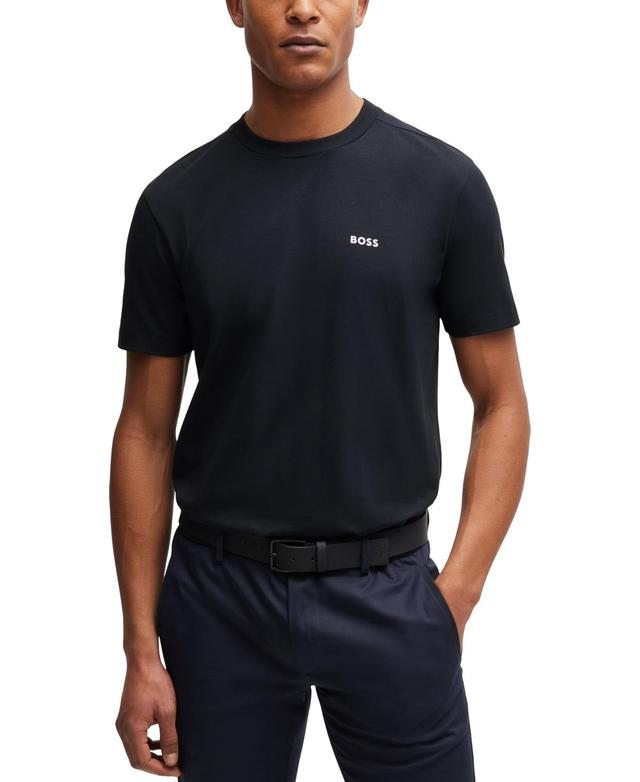 Boss by Hugo Boss Mens Contrast Logo Regular-Fit T-Shirt Product Image