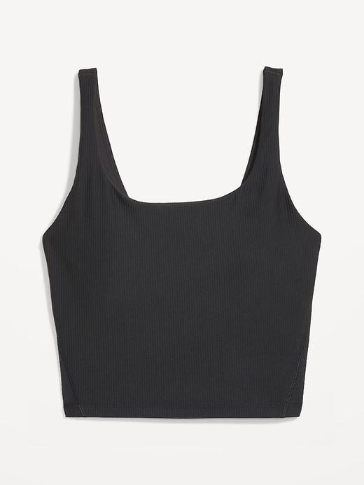 Light Support PowerSoft Ribbed Longline Sports Bra Product Image