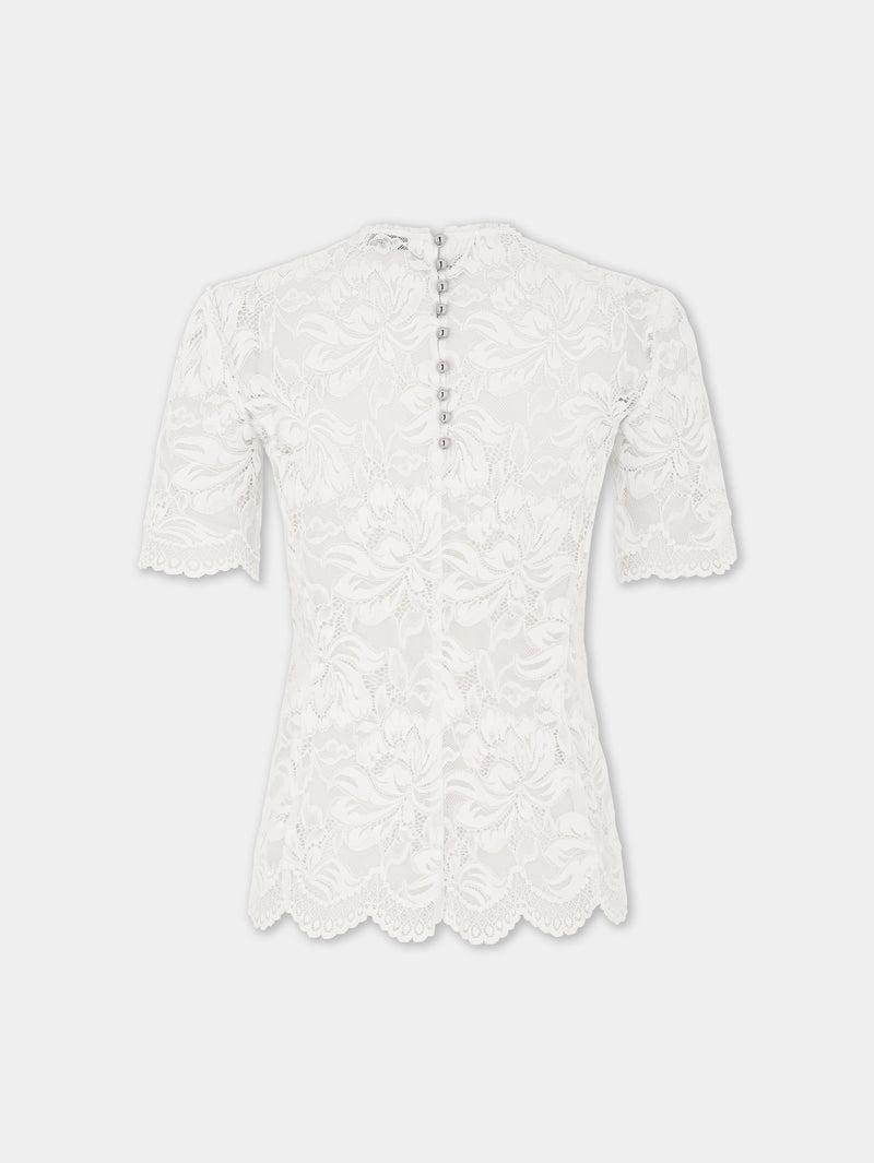 Mini lace ivory top Product Image